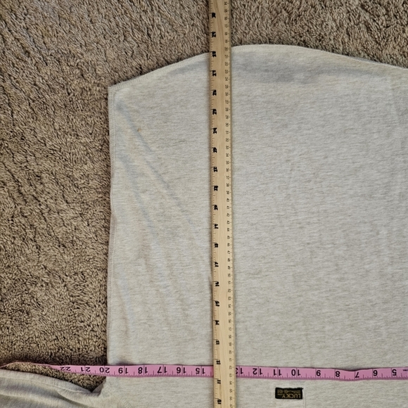 Lucky Brand Quarter Button Long Sleeved Shirt hethered Size Medium - Picture 4 of 6